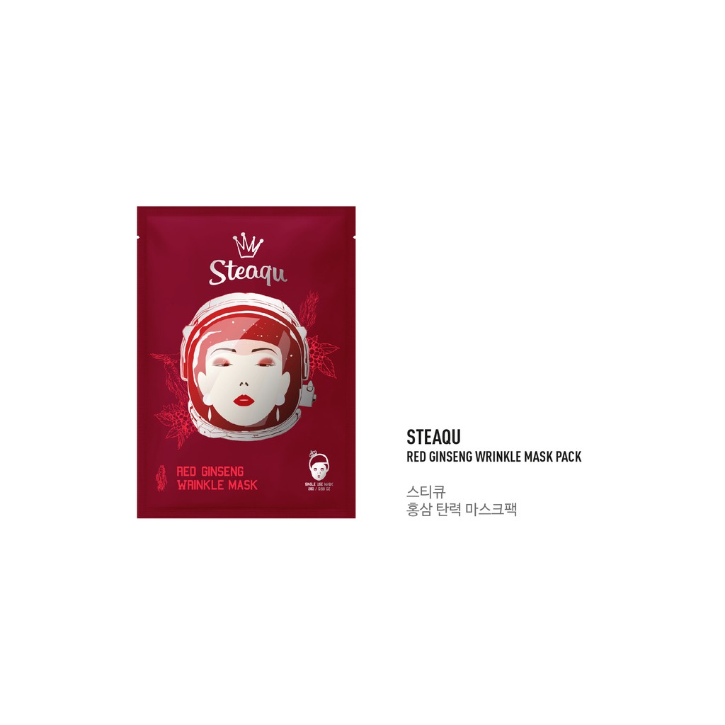 STEAQU RED GINSENG Mặt nạ cải thiện nếp nhăn, chống lão hóa