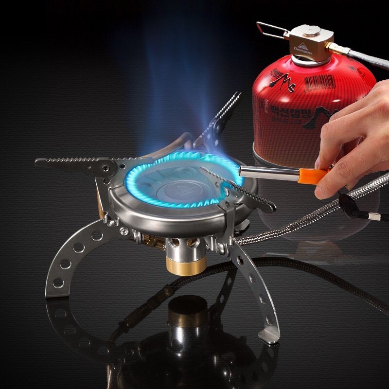 Bếp gas mini campingmoon campout combo bếp ga đô cắm trại du lịch mini xếp gọn A011