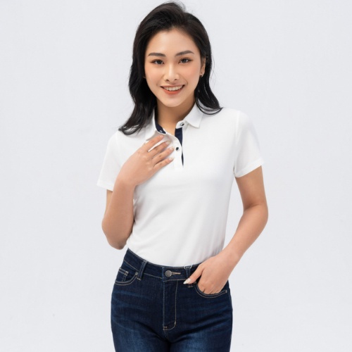 Áo thun polo nữ YODY phông tay ngắn, cổ bẻ chất vải cotton co dãn 4 chiều, xuất xịn, chuẩn phom công sở APN5388