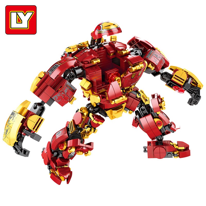 BỘ ĐỒ CHƠI XẾP HÌNH Mô Hình Người Sắt, Lắp Ráp Mô Hình Iron man, ROBOT Hulkbuster [650 CHI TIẾT-HÀNG CHUẨN]