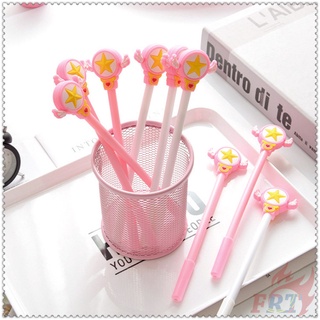 Thẻ 1 Bút Mực Gel Mực Đen Họa Tiết Hoạt Hình Sakura Dễ Thương
