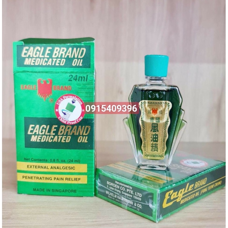 Dầu gió xanh Eagle Brand 2 nắp Singapore xuất USA chuẩn 100%