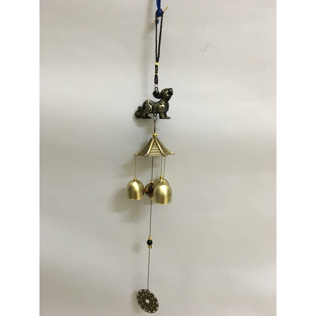 Chuông gió đính Nghê 3D Thịnh vượng CG18 chất liệu cao cấp