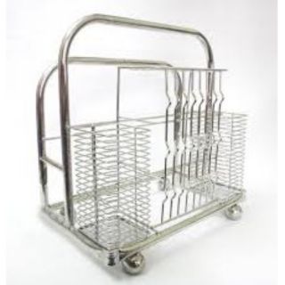 KỆ ĐỂ DAO THỚT ĐŨA INOX XỊN