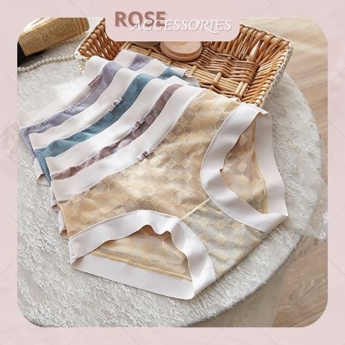 Quần lót siêu mỏng xuyên thấu gợi cảm hình quả trám Rose Accessories QL16