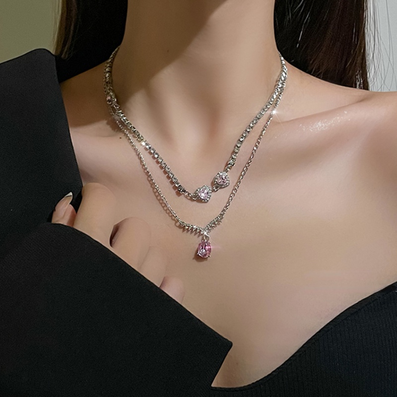 Vòng Cổ Mặt Trái Tim Phong Cách Hàn Quốc Cổ Điển Ngọt Ngào Hàng Mới Dành Cho Bạn Nữ