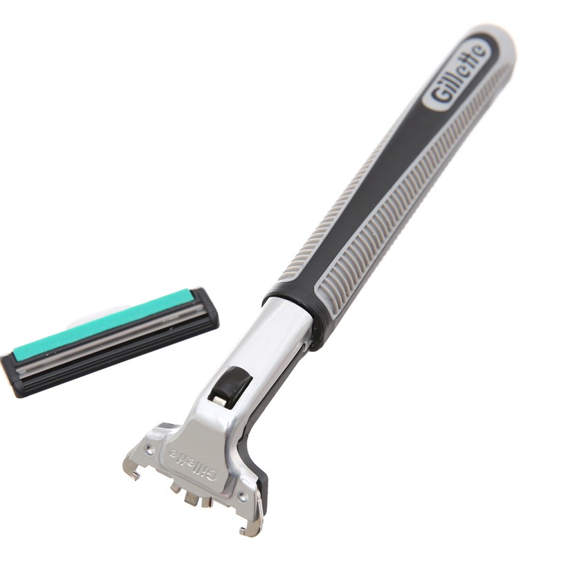 Dao cạo râu lưỡi kép Gillette Vector (Cán dao + Lưỡi dao)