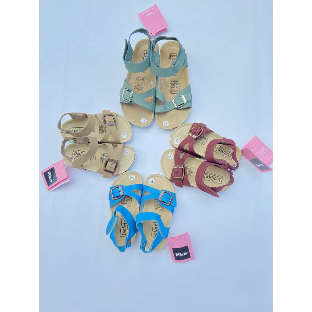 Giày birken vietnam sandals da bò unisex xuất khẩu châu âu dành cho bé Mã Baby 04