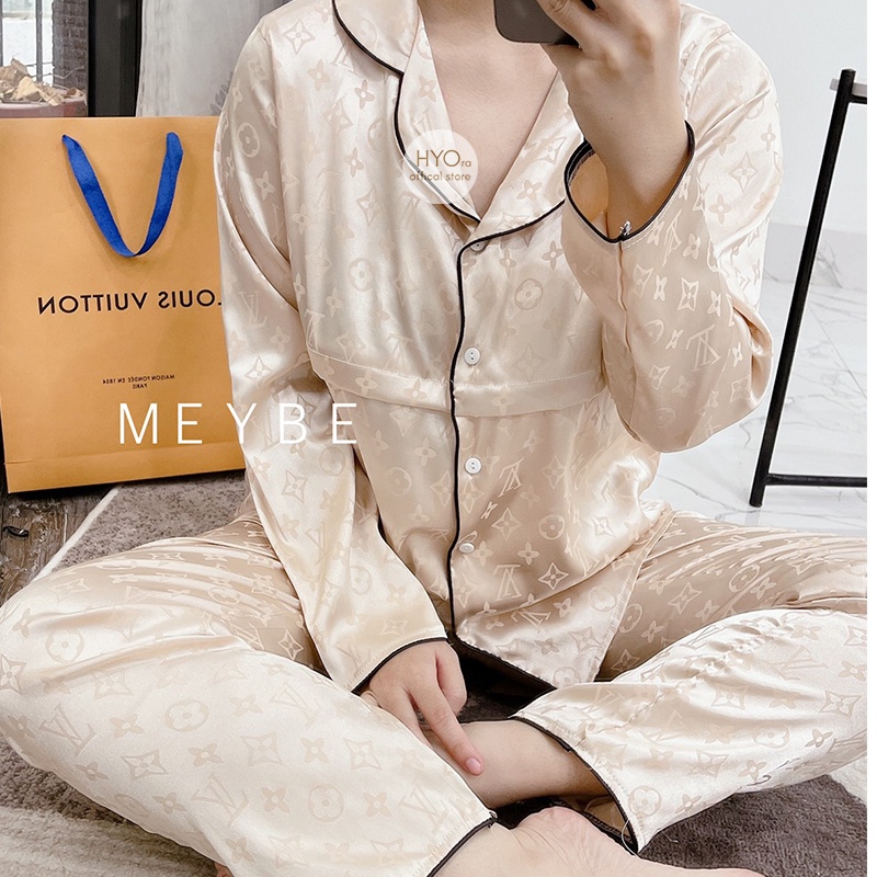 Bộ bầu thu đông sau sinh mặc nhà dài tay vải Lụa Tơ đẹp