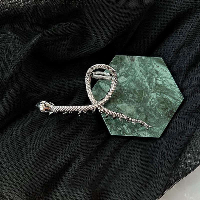 Kẹp Tóc Kim Loại Hình Con Rắn Cỡ Lớn