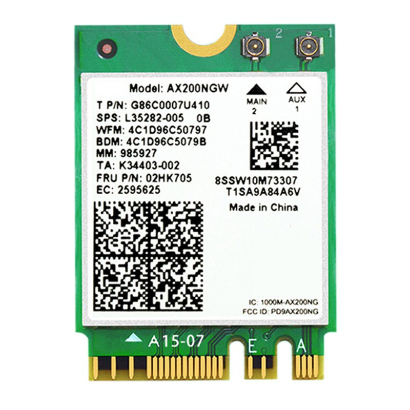 Card Mạng Wifi 6 M.2 Ngff 802.11ax Bluetooth 5.0 2974mbps | BigBuy360 - bigbuy360.vn