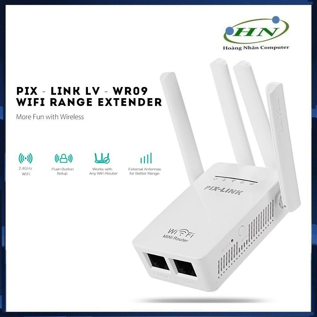 [Mã SKAMSALE03 giảm 10% đơn 200k] Kích Sóng Wifi Pix-Link LV-WR09 (4 Anten)