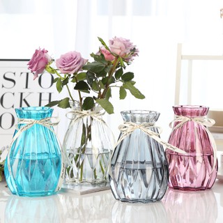 Bình hoa thủy tinh phong cách Châu Âu sang trọng trang trí