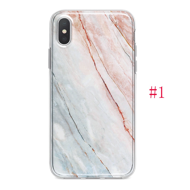 Ốp Điện Thoại Silicon Mềm Họa Tiết Vân Đá Cẩm Thạch Cho iPhone 11 Pro Max X XR XS Max