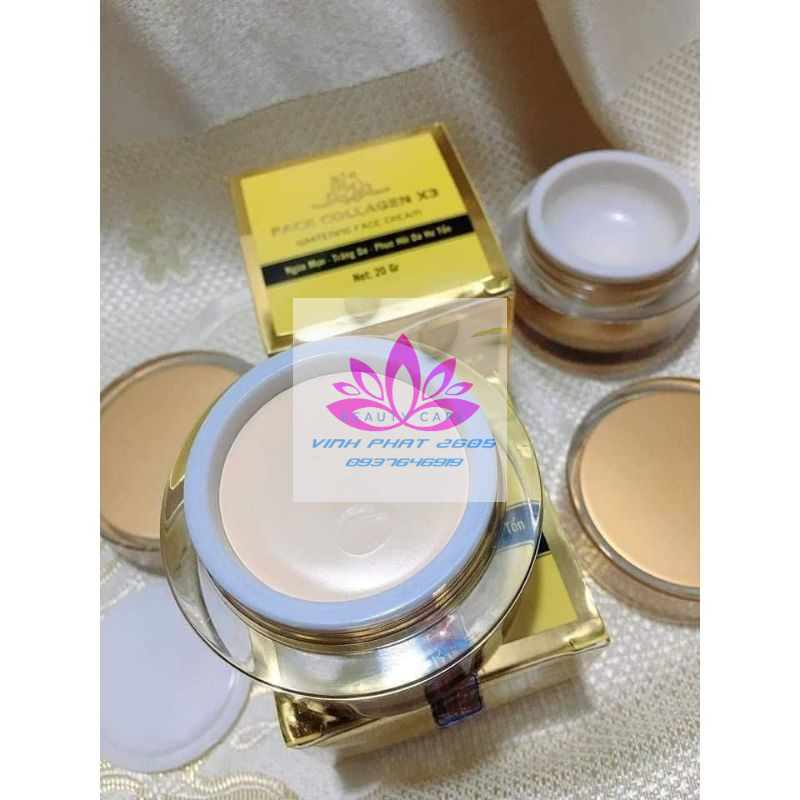 KEM FACE COLLAGEN X3 LÀM TRẮNG HỒNG MỊN MÀNG