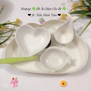 SET BÁT SỨ ĂN DẶM CHO BÉ, bát ăn dặm kiểu nhật