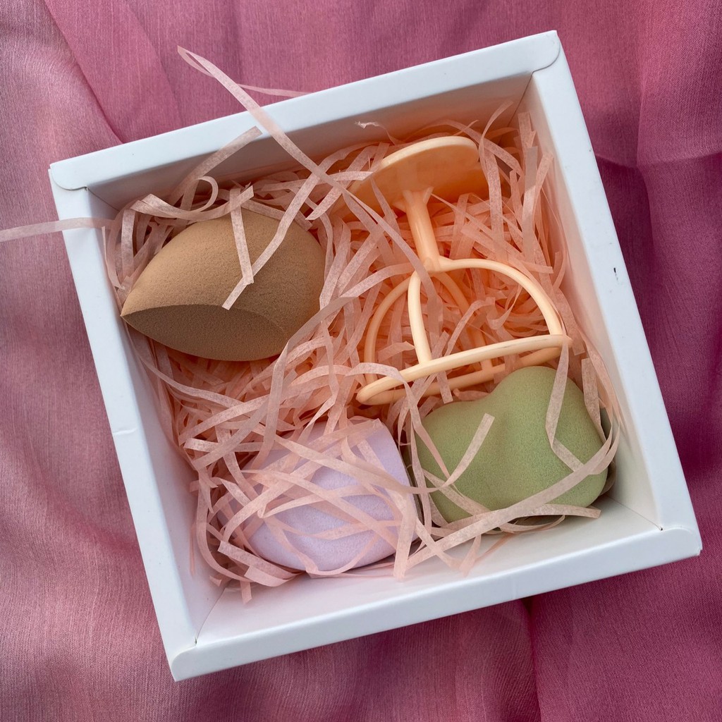 Set 3 bông Mút hồ lô tán nền kèm giá đựng | BigBuy360 - bigbuy360.vn