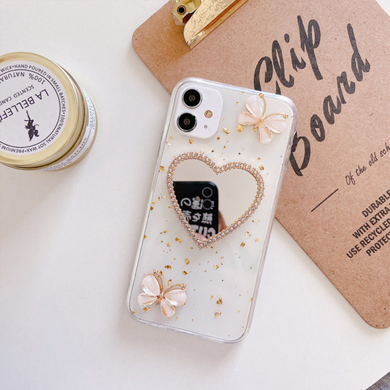 Ốp hình con bướm tráng gương cho IPhone 12mini 11promax 11/12 Pro Max/8 Plus/12 Mini/11 Pro Max/XS/7/8/X/XR/XsMax 7 / 8 | BigBuy360 - bigbuy360.vn