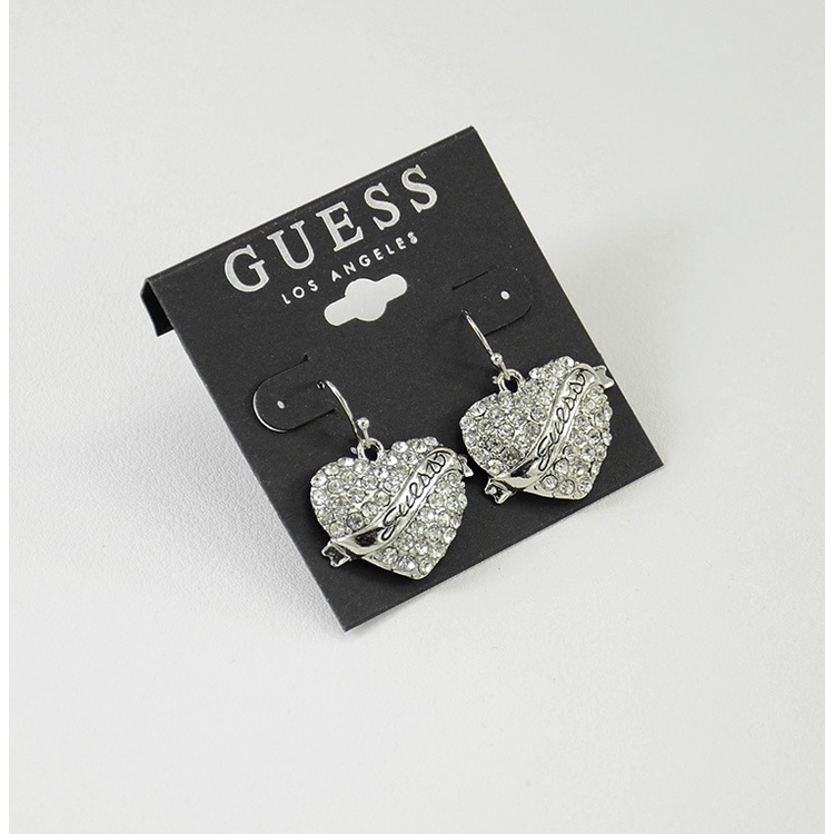 Khuyên Tai Hình Trái Tim Đính Đá Toàn Diện Phong Cách Âu Mỹ Thời Trang Mới Hỗn Hợp