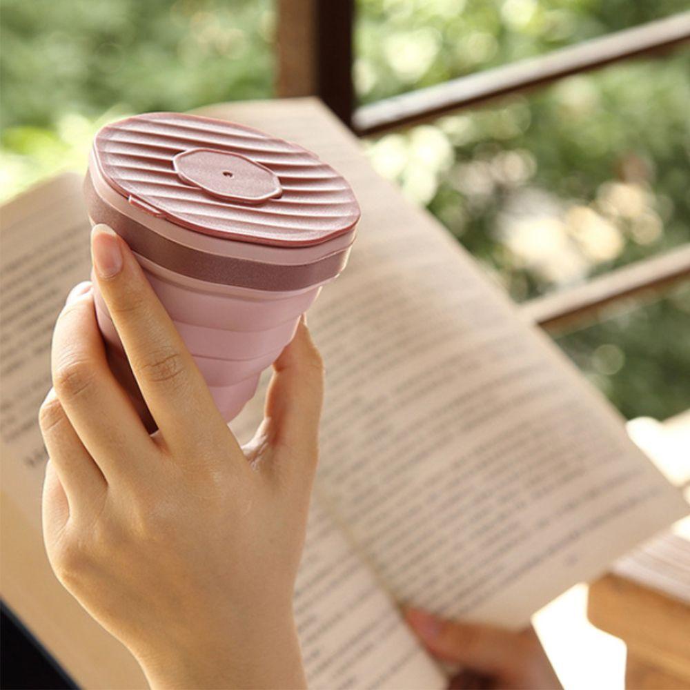 YOLA Cốc Uống Nước Silicone 220ml Có Thể Gấp Gọn Tiện Dụng