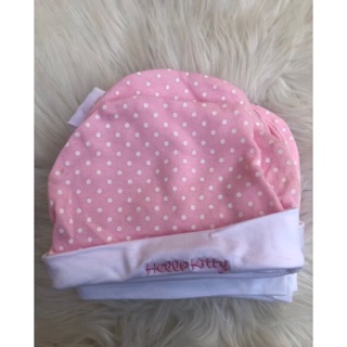 Mũ helo kitty chất cotton cho bé sơ sinh