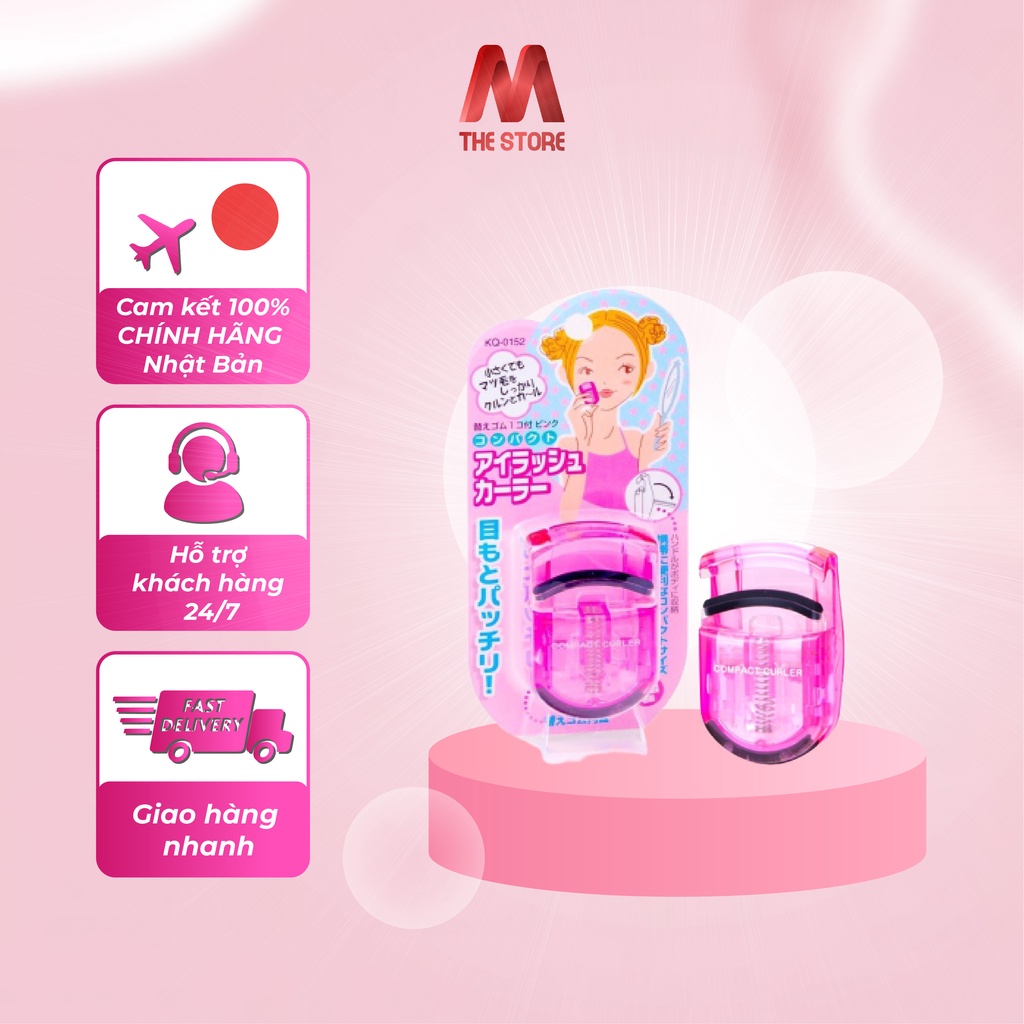 Dụng cụ uốn cong mi thân nhựa Kai KQ-0152 màu hồng
