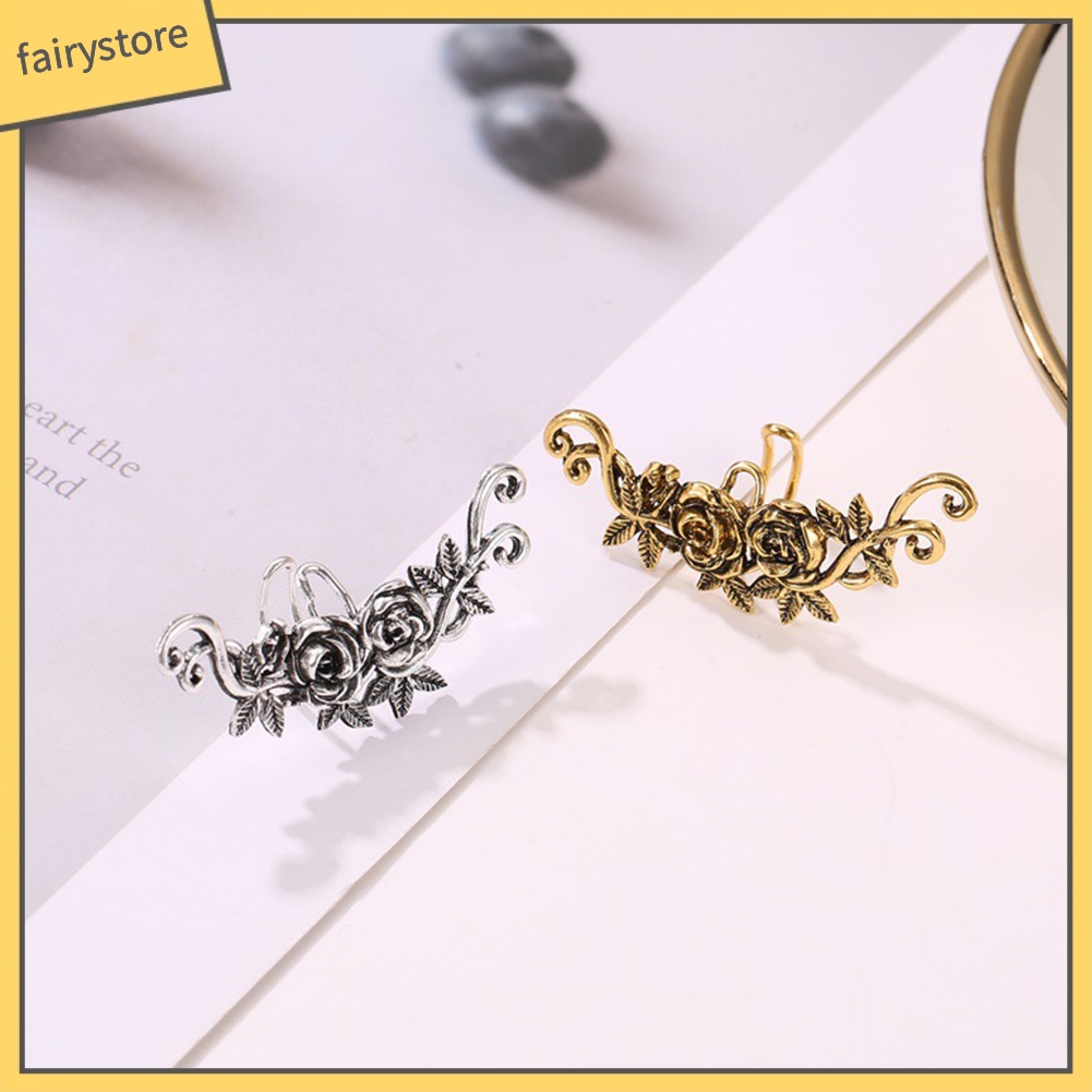 1 Khuyên Tai Hình Hoa Hồng Cá Tính Cho Nữ
