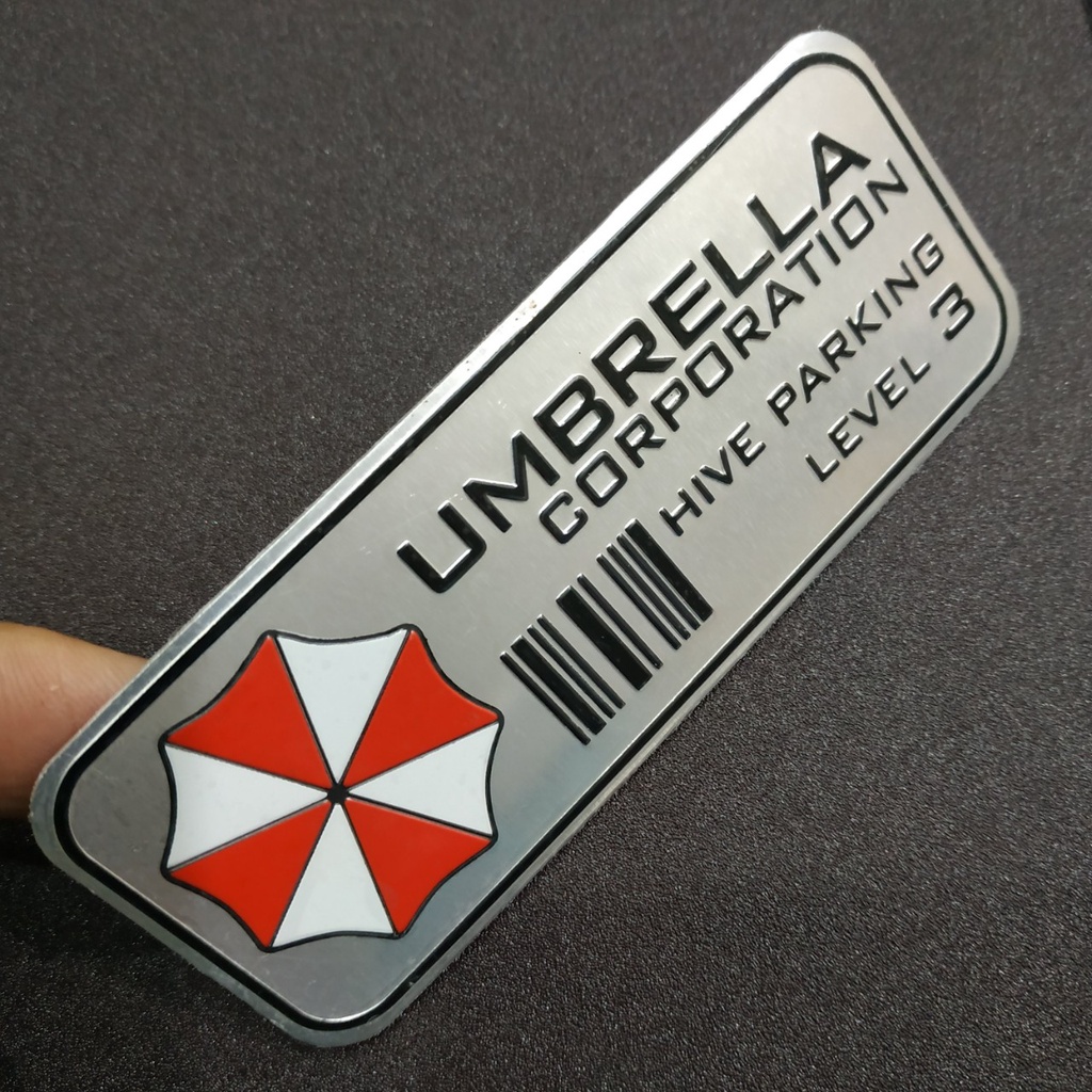 Tem nhôm Umbrella hive parking level 3 - 11x4.5cm