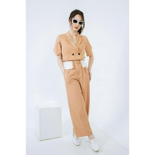 Quần suông phối cạp kiểu CCHAT