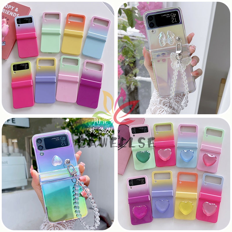 Ốp Điện Thoại Dạng Vali Trong Suốt Ánh Laser Chống Sốc Cho Samsung Galaxy Z Flip 4 Z Flip 3 Z Flip / Samsung Z Flip 4 Z Flip 3 Z Flip