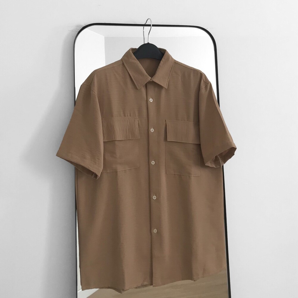 Áo Sơmi cộc tay basic, JACKLANE, Áo sơmi cộc tay Unisex Jack Lane