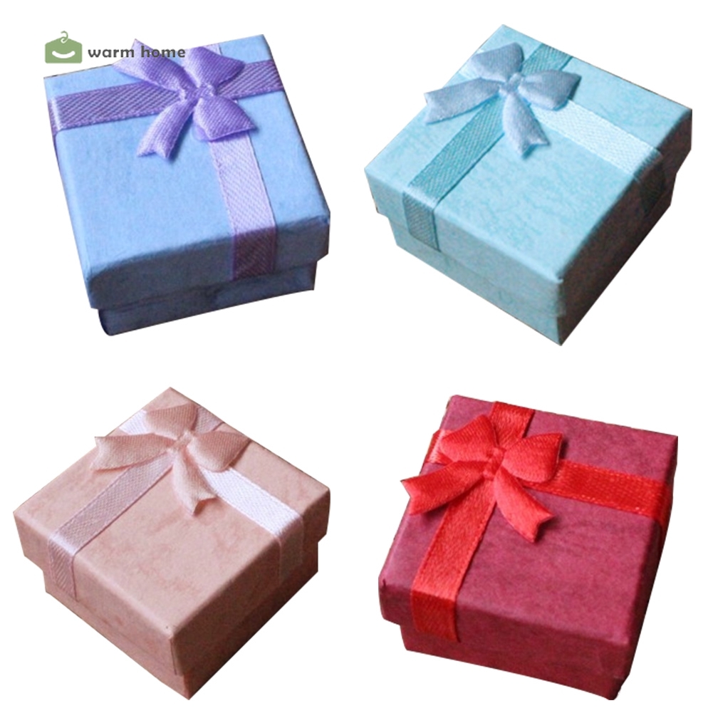 Bộ 1 Hộp Đựng Trang Sức Hình Vuông 4x4cm