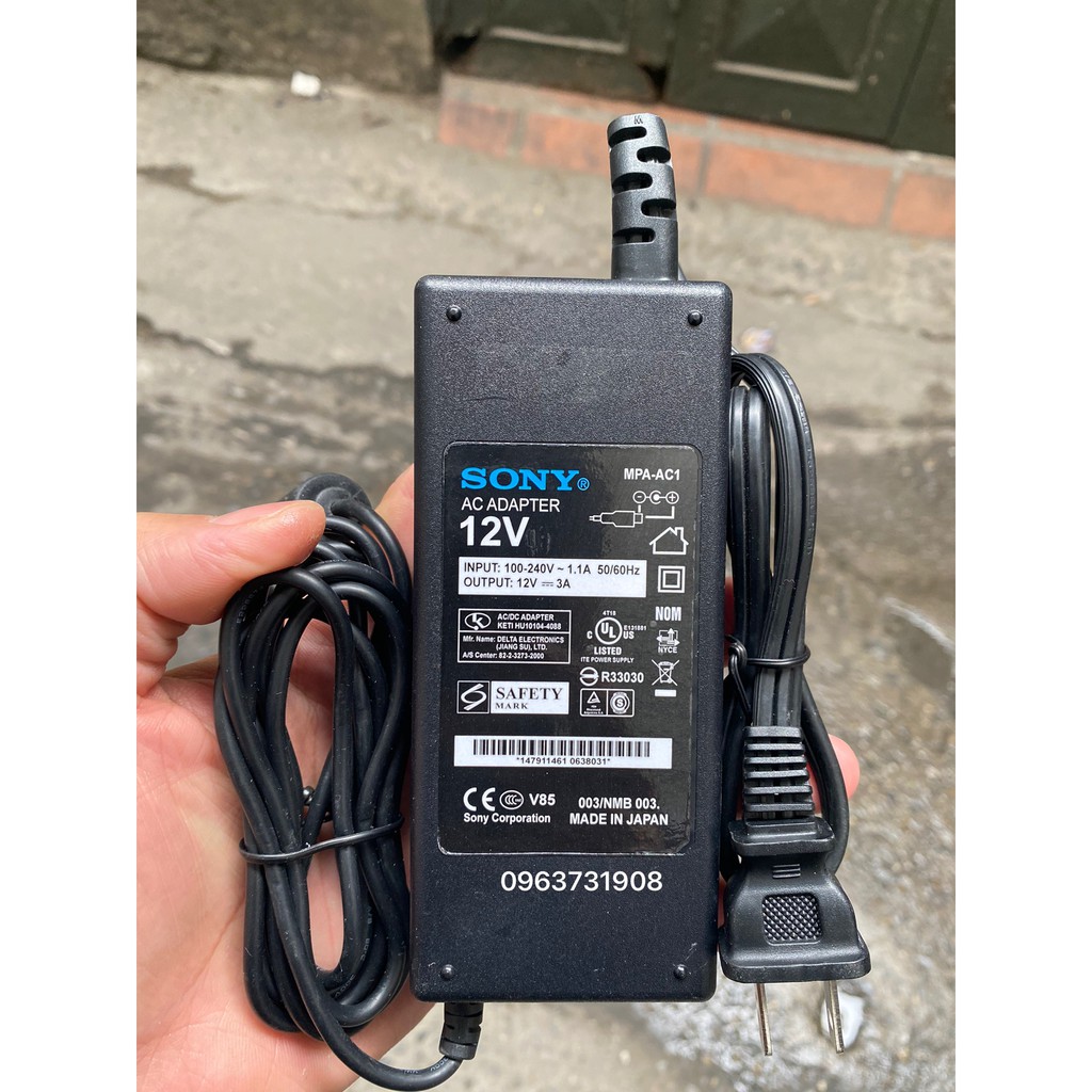 Adapter nguồn 12V 3A chính hãng Sony