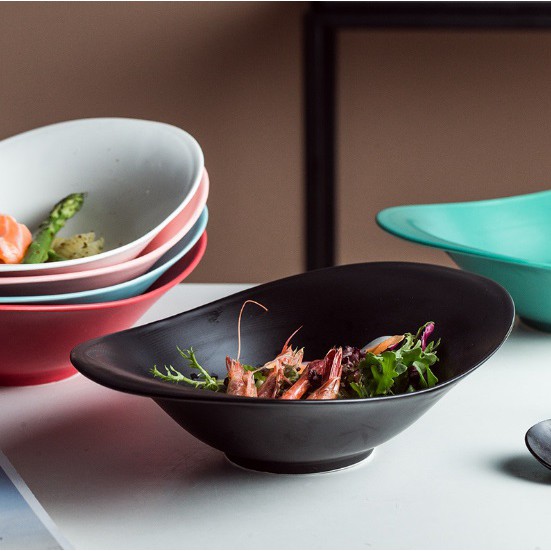 DĨA SÚP OVAL SÂU LÒNG 24 CM ĐỦ MÀU