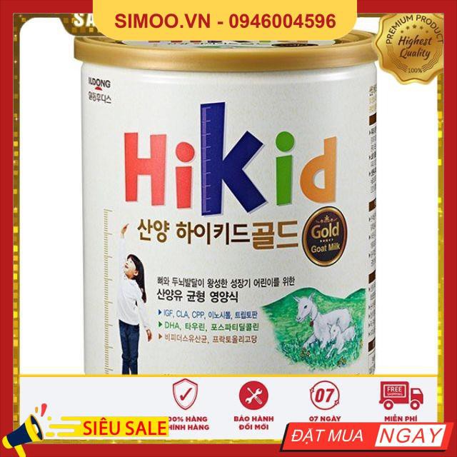 [Tem phụ + tem chống hàng giả] Sữa Hikid dê Hàn Quốc 700g