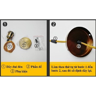 Dây đuôi đèn thả cổ điển E27 1 mét HL Lighting