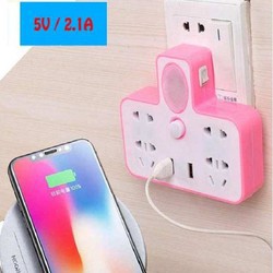 [Xả kho + free ship]  Ổ CẮM ĐIỆN ĐA NĂNG KÈM USB kiêm đèn ngủ