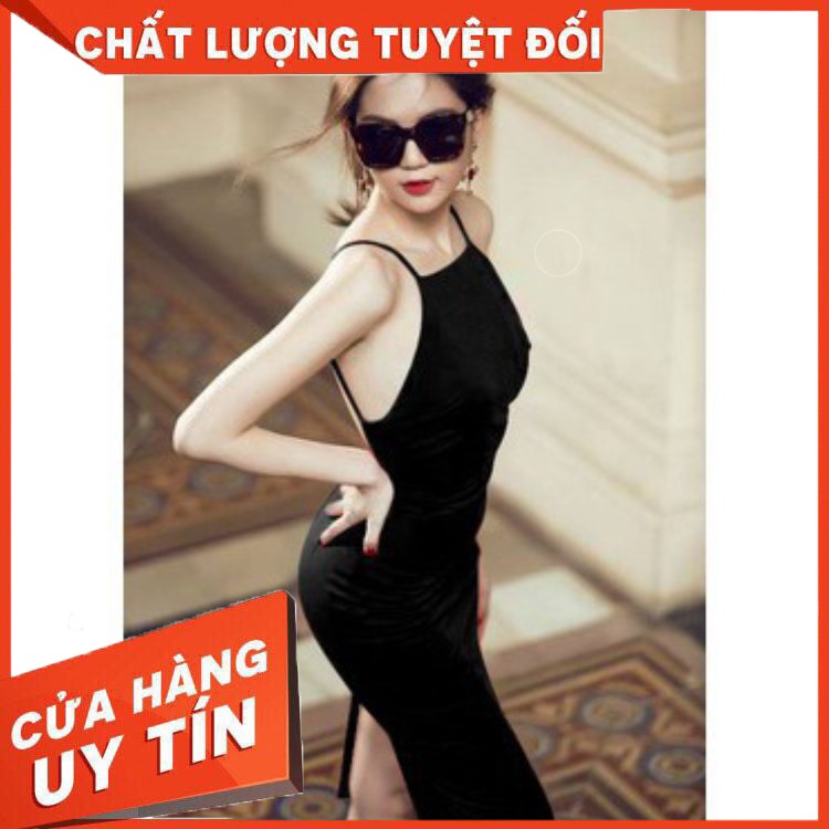 HÀNG CAO CẤP -  [Hàng Cao Cấp - Chuẩn Đẹp]  Đầm Dự Tiệc Ôm Body Thiết Kế Cổ Yếm Sang Trọng Tôn Dáng Như Ngọc Trinh  - Hà