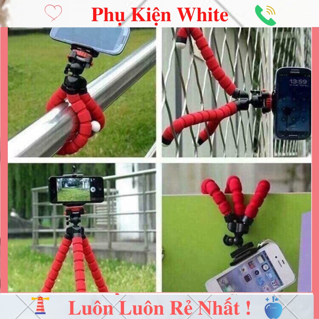 Tripod bạch tuộc mini đen đa năng cao cấp cho máy ảnh điện thoại phụ kiện thể thao