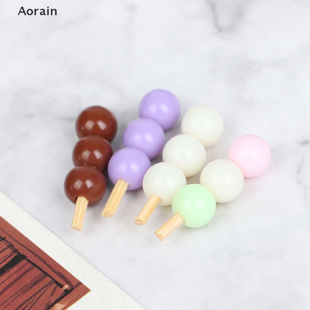 Set 3 Món Đồ Chơi Gồm Xiên Cơm / Bánh Kem / Cá Mini Phong Cách Nhật Bản Dành Cho Nhà Búp Bê