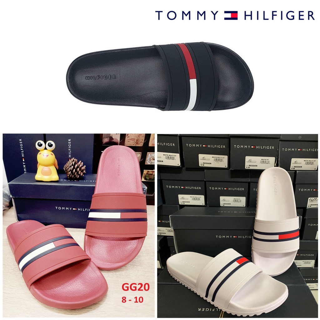 Dép nam Tommy Hilfiger Redder Slides Đỏ-Trắng-Xanh navy Chính Hãng