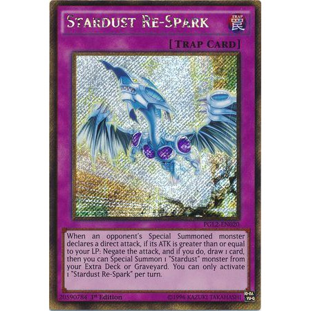 Stardust Re-Spark - PGL2-EN020 - Gold Secret Rare 1st Edition
