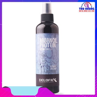 Xịt dưỡng tóc Delofil Vitamin Arganoil Protein dưỡng ẩm siêu mượt 260ml