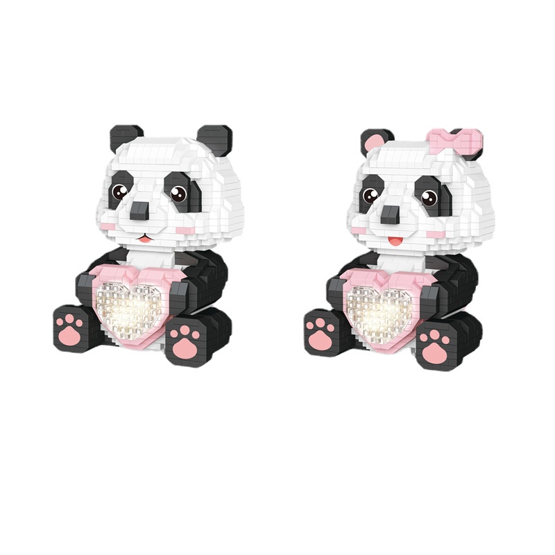 Đồ Chơi Lắp Ráp Hình Gấu Trúc M1003-M1004