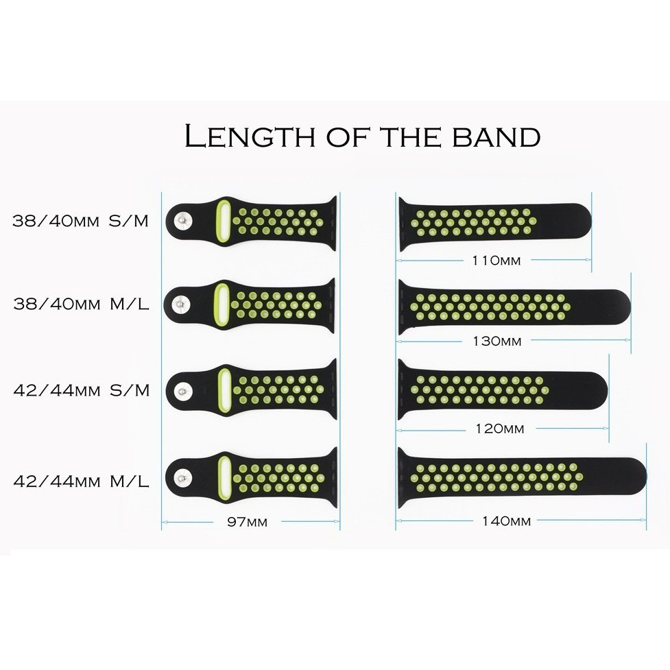 Dây đeo Apple Watch Strap 38/40mm 42/44mm Dây đeo thể thao silicon mềm cầu vồng đầy màu sắc thoáng khí cho iWatch Series SE 6/5/4/3/2/1