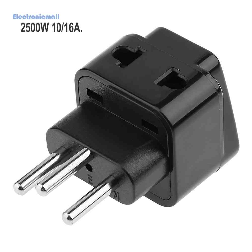 Ổ Cắm Điện Chuyển Đổi UK / US / EU / AU Sang Thụy Sĩ 1 Sang 2 Cổng Cắm Mall01.vn