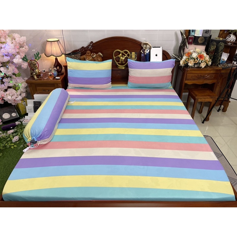 Bộ chăn ga gôí thun 3D hàn quốc  siêu rẽ