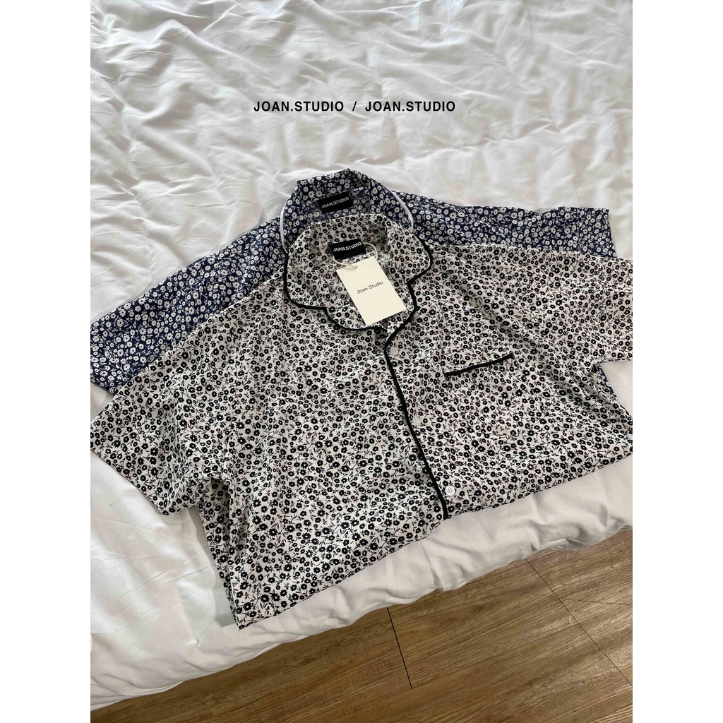 [HOA NHÍ PYJAMA] Set Đồ Ngủ Nữ Đồ Mặc Ở Nhà họa tiết hoa nhí bộ ngắn