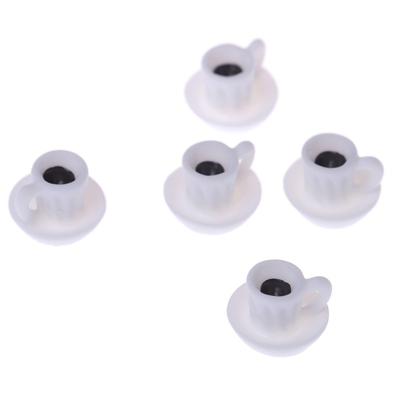 Bộ 5 Tách Cà Phê Mini Đồ Chơi Cho Búp Bê