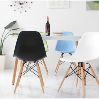 Ghế eames chân gỗ cafe ghế trang điểm ghế làm việc